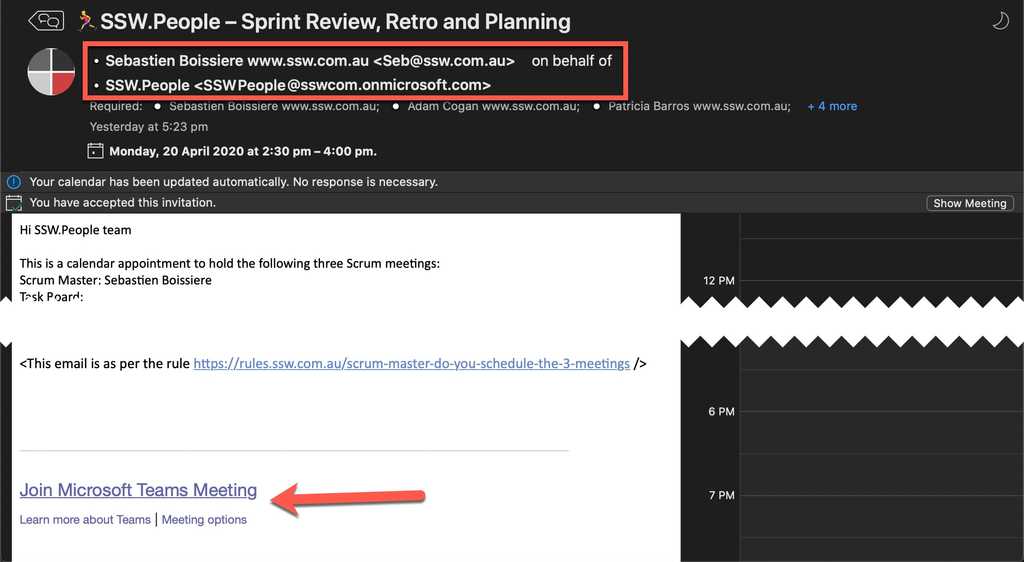 team meetings   appointment from teams