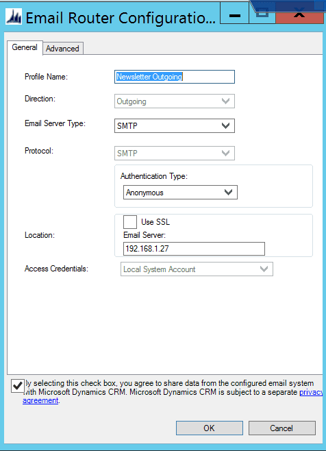 configurate emailrouter 2