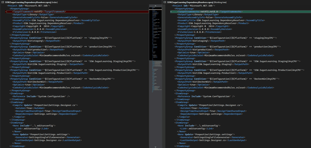 good example vs bad example tfms